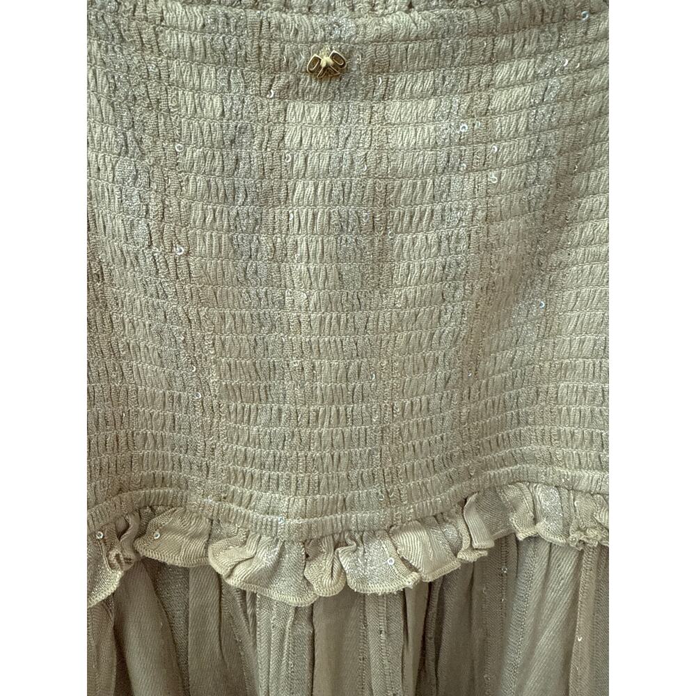 PQ Swim‎ Carrie Tan Square-Neck Tier Dress Size Medium/Large - Picture 11 of 11